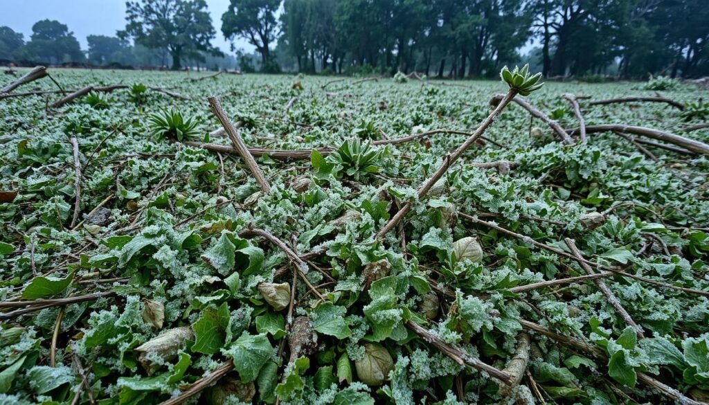 Kerusakan Tanaman akibat Hujan Es