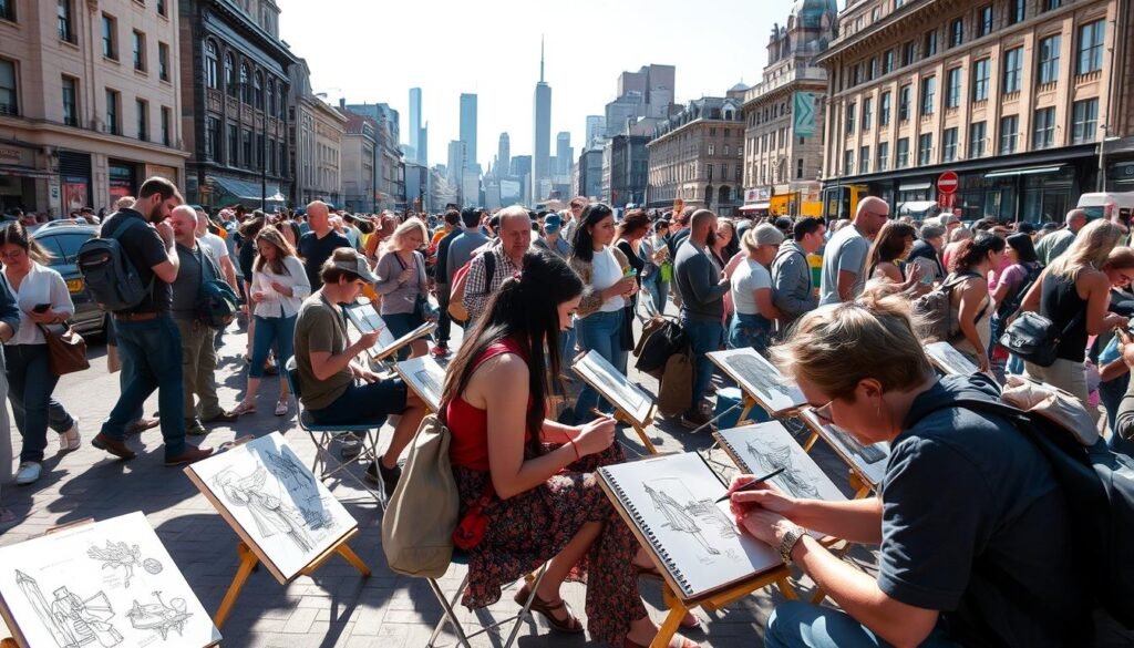 Komunitas Urban Sketching Ramaikan Ruang Publik Lewat Gambar Tangan