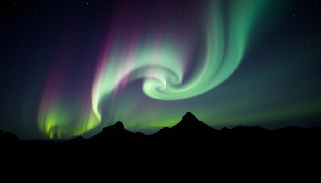 penampakan aurora indonesia