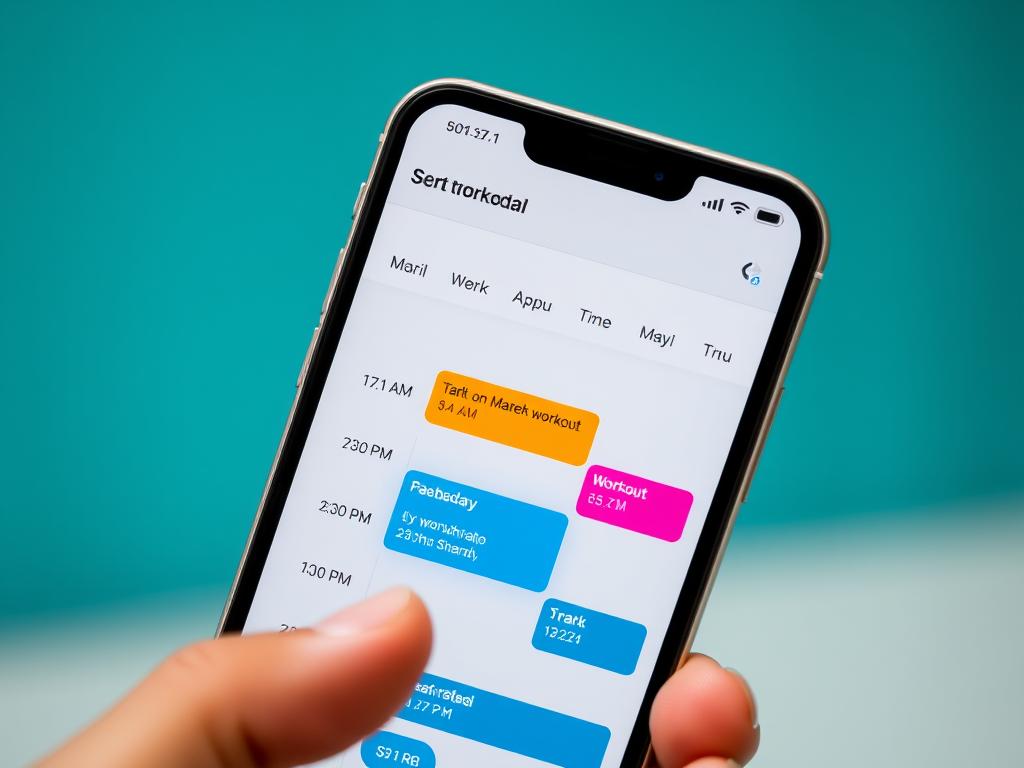 Contoh kalender dengan time-blocking untuk mengelola jadwal latihan saat sibuk bekerja Contoh kalender dengan time-blocking untuk mengelola jadwal latihan saat sibuk bekerja